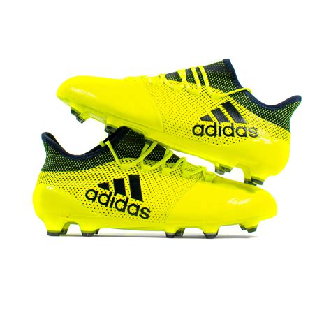 Adidas X 17.1 Leather Yellow FG – Classic Soccer 